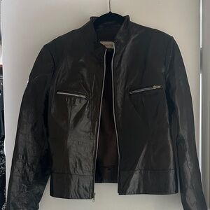 Women’s Vintage Brown Leather Jacket